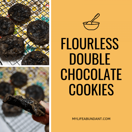 Flourless Double Chocolate Cookies