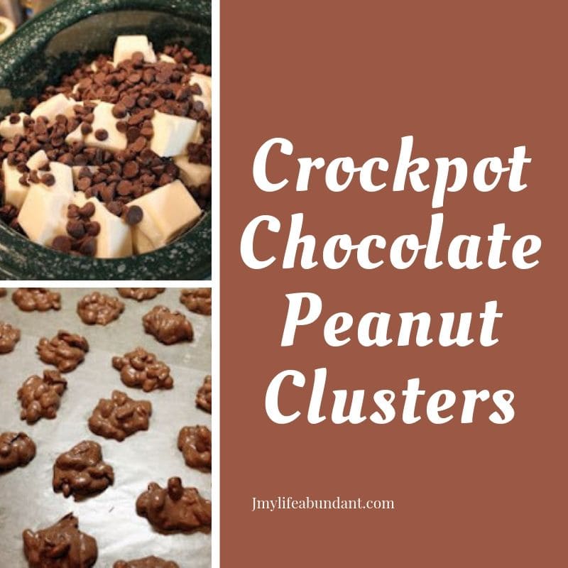 Easy to make crockpot chocolate peanut clusters perfect for the holidays and oh so good to eat. Always a big hit with any party or gift.