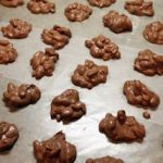 Easy to make crockpot chocolate peanut clusters perfect for the holidays and oh so good to eat. Always a big hit with any party or gift.