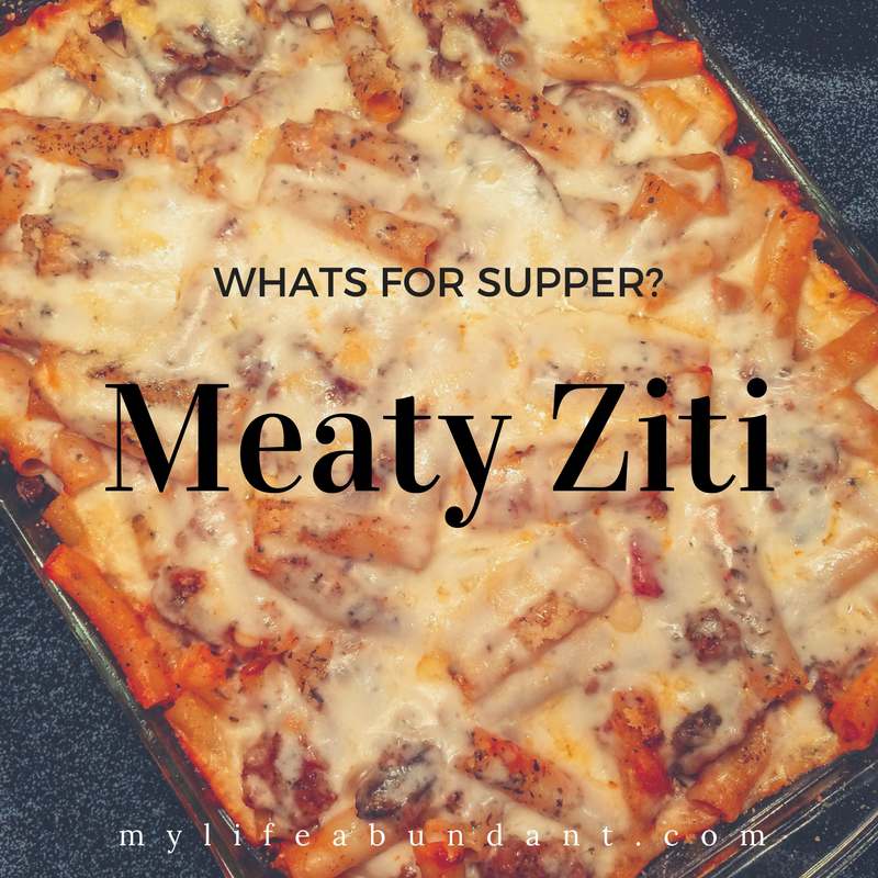 Have someone who loves pasta with a lot of meat? Meaty Ziti will fill that urge.