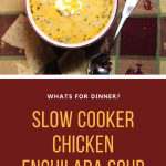 If you love the flavor of Mexican food, then you will love this Slow Cooker Chicken Enchilada Soup. It is so cheesy and good!