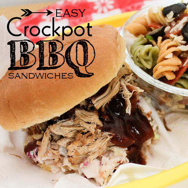 Learn how to make these easy pulled pork crock pot BBQ sandwiches the easy way. They make great sandwiches for tailgate parties too.