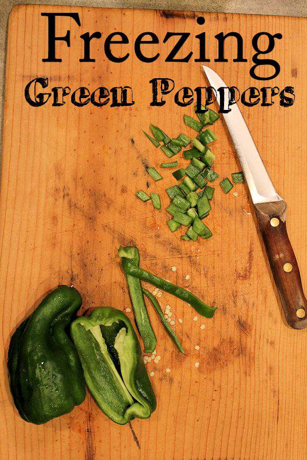 Freezing Green Peppers