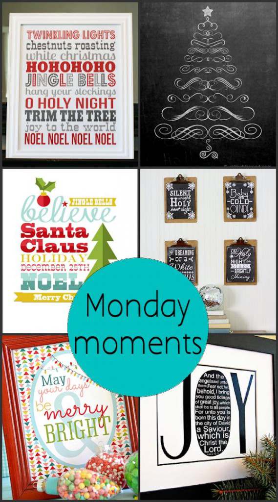 Monday Moments with Christmas Printables