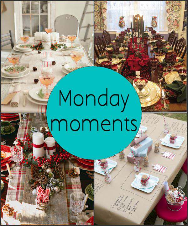 Monday Moments with Christmas Table Settings