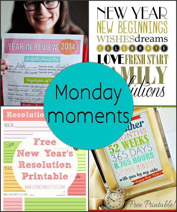 Monday Moments with New Years Printables