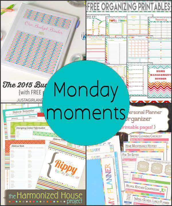 Monday Moments with Organize Printables