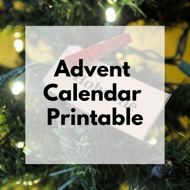 DIY Christmas Advent Tree and {Printables}