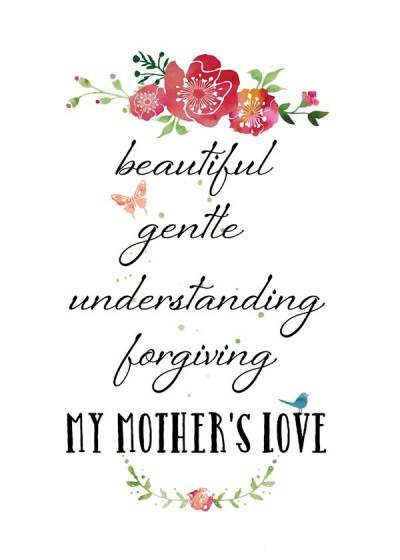 Mothers Day Printable in a Distressed Frame - My Life Abundant