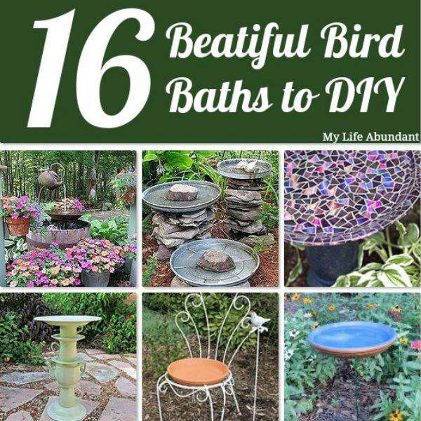 Monday Moments with DIY Bird Baths