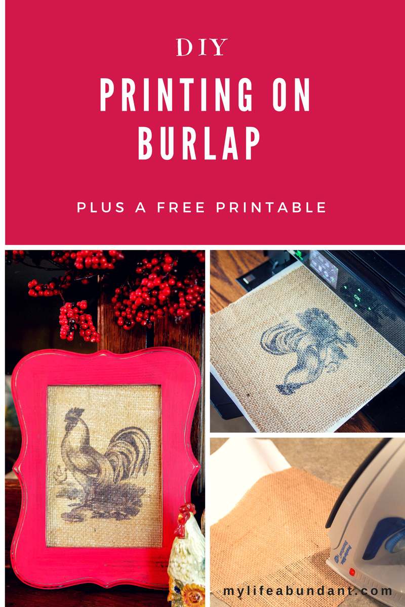 Did you know you can print on burlap using your inkjet printer? Come see how easy it is to make a really cute and rustic picture