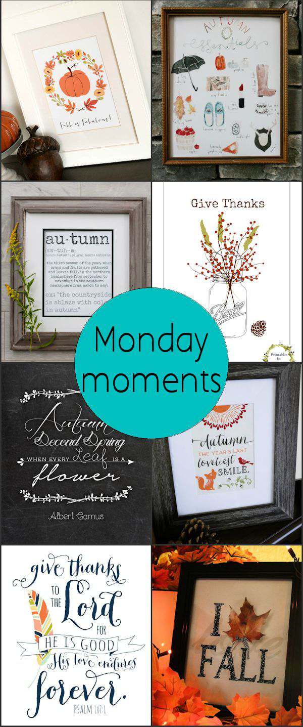 Monday Moments with Fall Printables