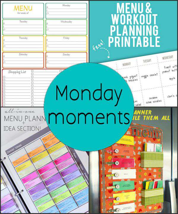 Monday Moments with Menu Planners