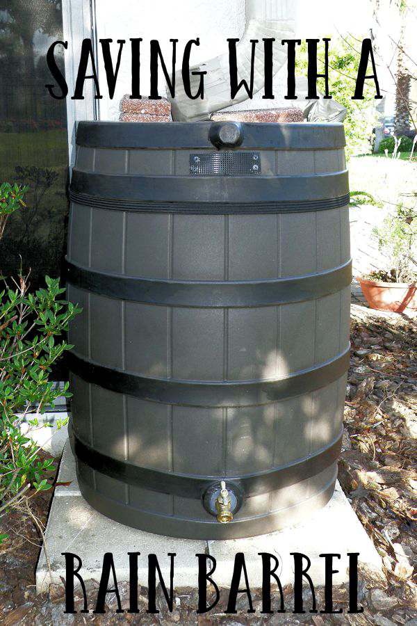 Using a Rain Barrel to Save Water