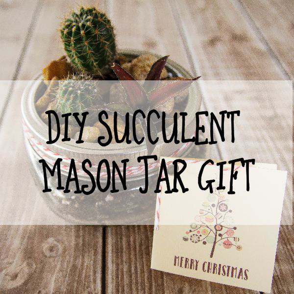 DIY Succulent Mason Jar Gift