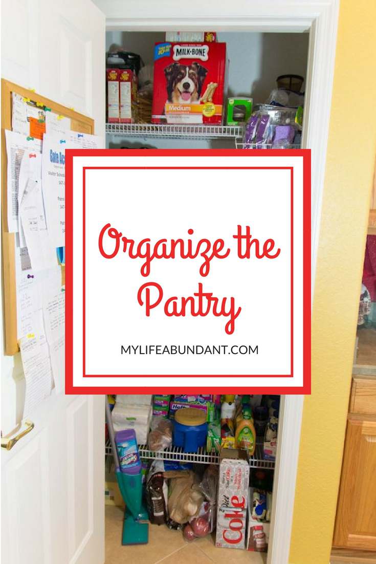 Does everything fall out of your pantry when you open it up? Mine use to until I organized it and now I can actually find what I need