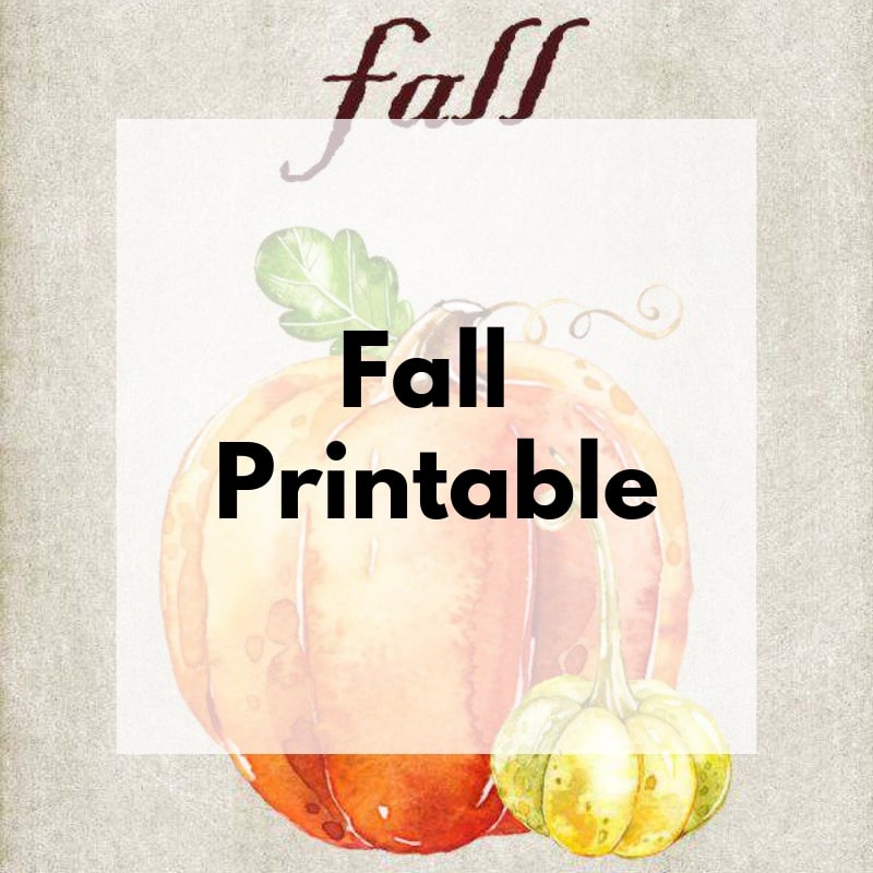 Fall printable