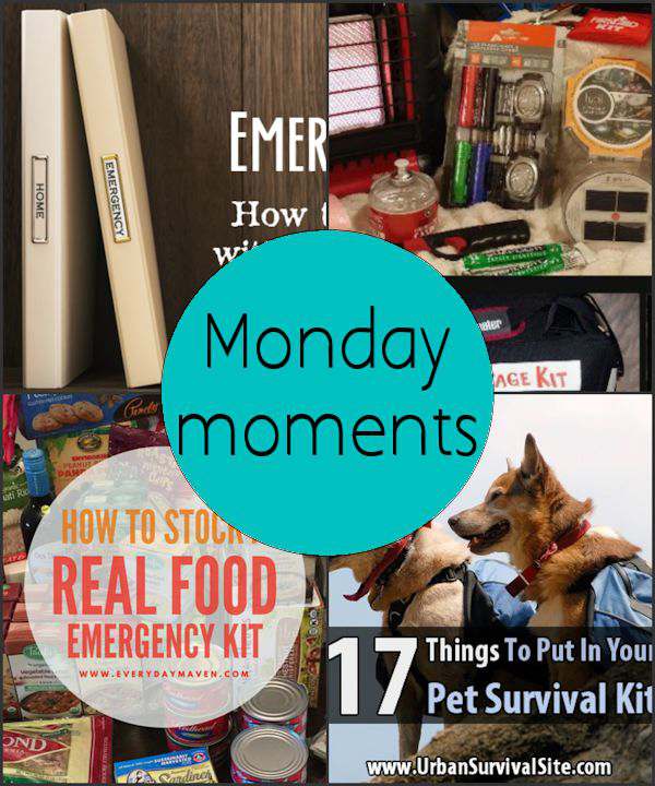 Monday Moments with Preparedness Ideas