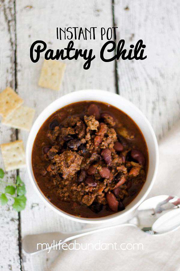 Instant Pot Pantry Chili