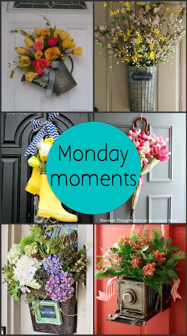 Monday Moments with Spring Door Decor That Aren't Wreaths