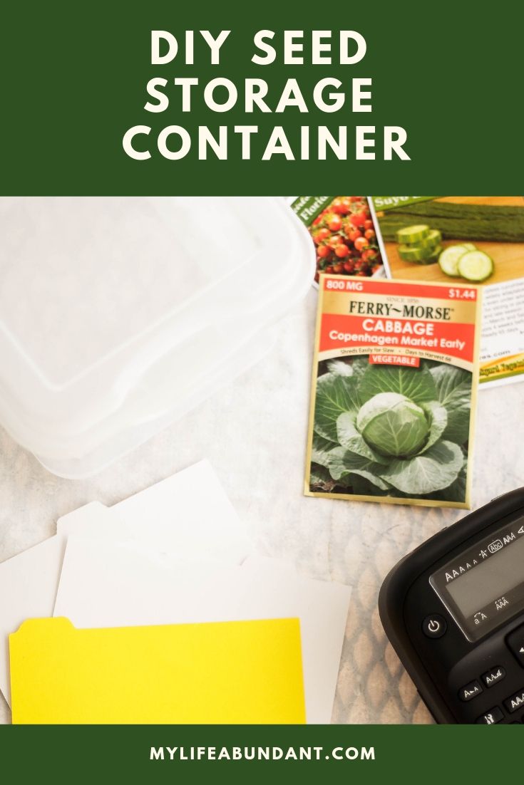 DIY Seed Storage Container - My Life Abundant