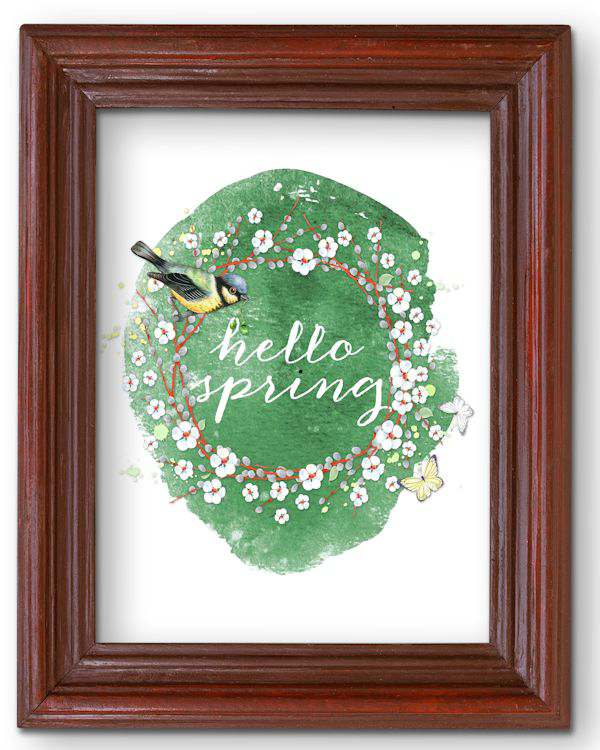 Hello Spring Printable