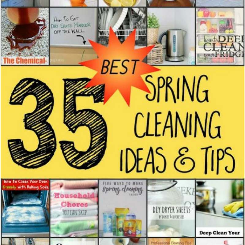 Here are 35 of the best spring cleaning tips & ideas to help your deep cleaning process go much smoother and easier.