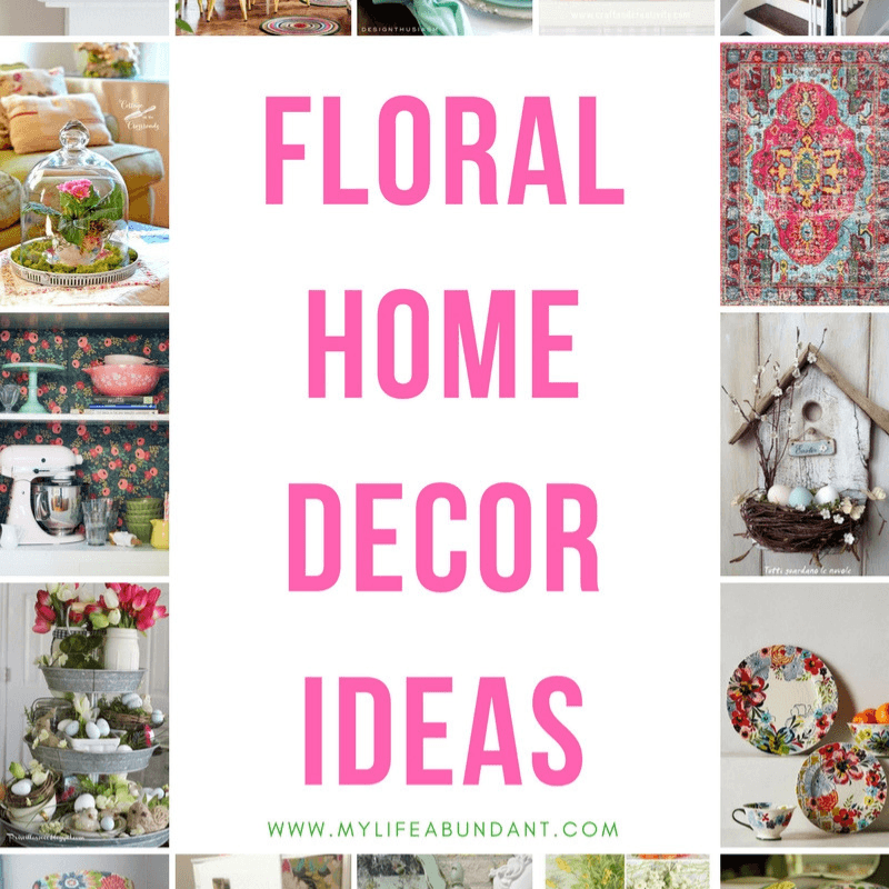 Beautiful floral decor ideas for any home from ceiling to floor to inspire your creativity. Rugs, pillows, wallpaper, dishes and more.