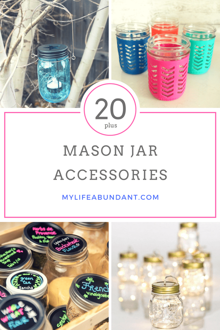 Love Mason Jars, then you will love Mason Jar accessories. These are perfect for the kitchen and throughout the home