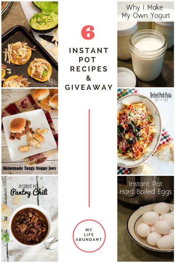 Instant Pot Recipes & Giveaway