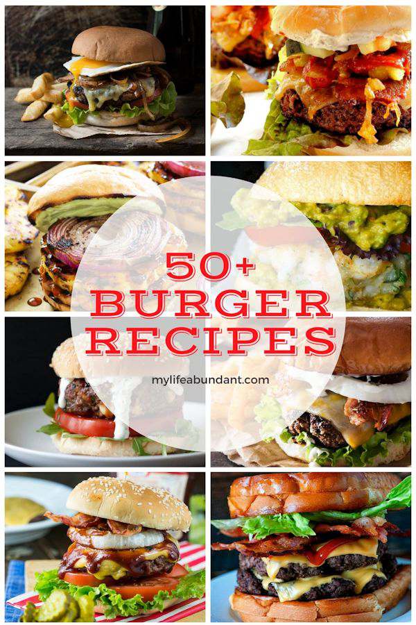 Who doesn't love a good burger. Whether its the classic beef burger or a veggie version, this list of 50+ has a recipe for everyone.