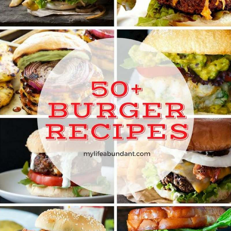 Who doesn't love a good burger. Whether its the classic beef burger or a veggie version, this list of 50+ has a recipe for everyone.