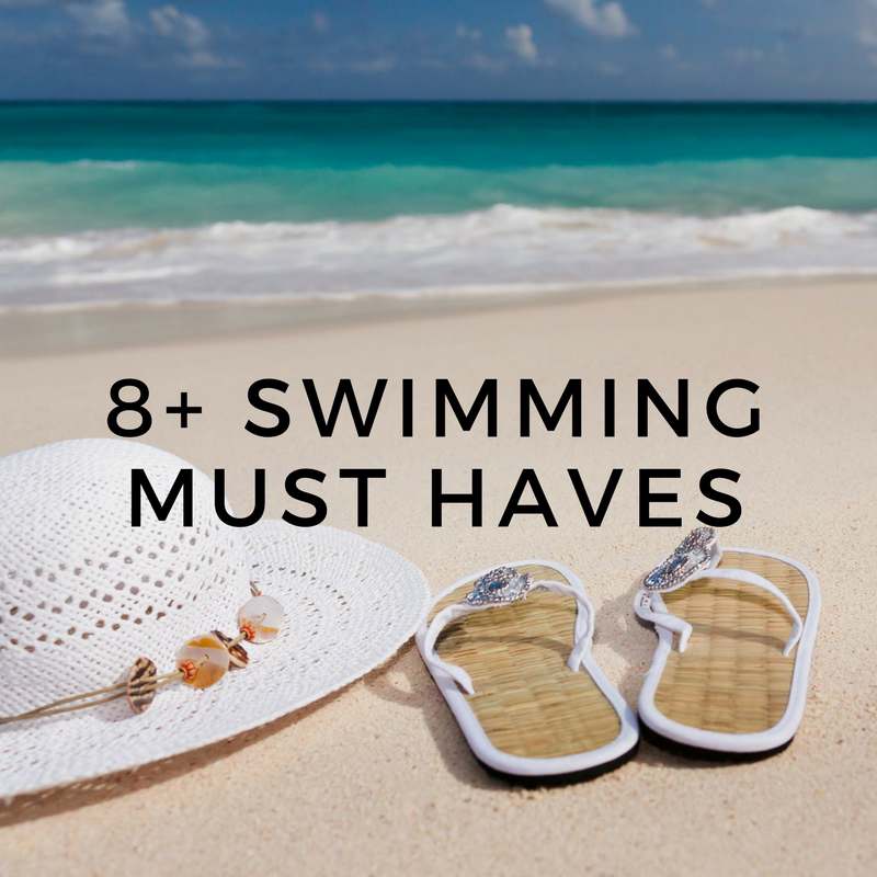 My must have swimming items are perfect for your day at the beach or pool. Classic items which have been around for years.