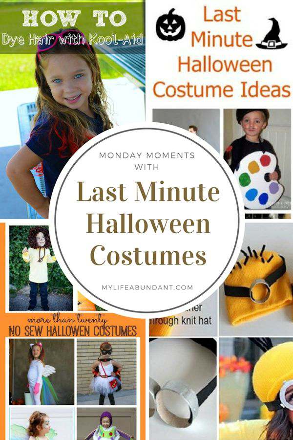 Great list of last minute Halloween costumes to make with little or nothing you will probably already have in your home.