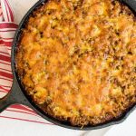 Hearty and easy to make Sloppy Joe Cornbread Casserole for the whole family to enjoy. Not messy and easy cleanup
