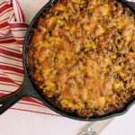 Hearty and easy to make Sloppy Joe Cornbread Casserole for the whole family to enjoy. Not messy and easy cleanup