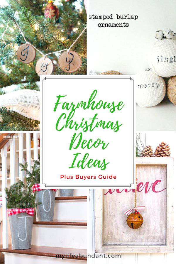 Farmhouse Christmas Decor Ideas - My Life Abundant