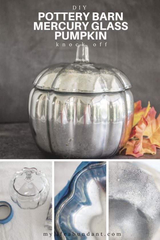 Diy Pottery Barn Mercury Glass Pumpkin Knock Off My Life Abundant