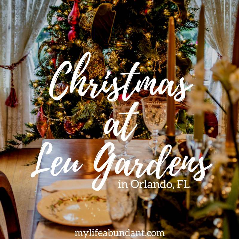 Christmas at Leu Gardens in Orlando