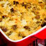 Need a filling and hearty breakfast casserole for the holidays or when company is coming over? Try Hash Brown & Sausage Breakfast Casserole