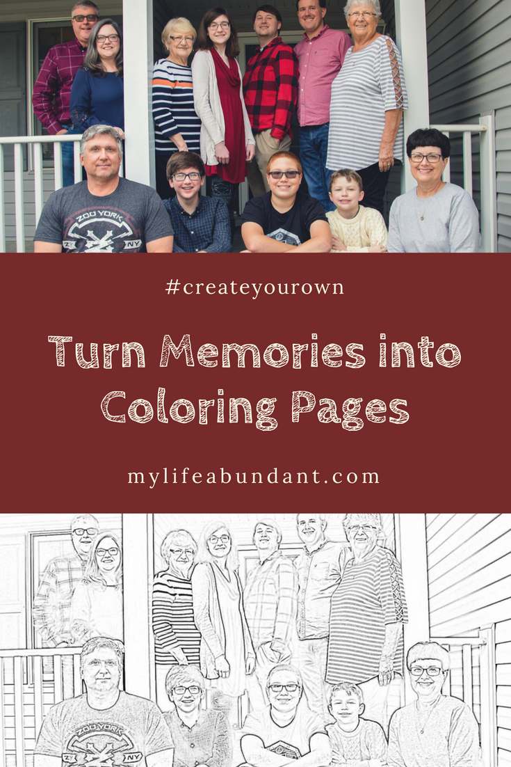 turn my photos into coloring pages