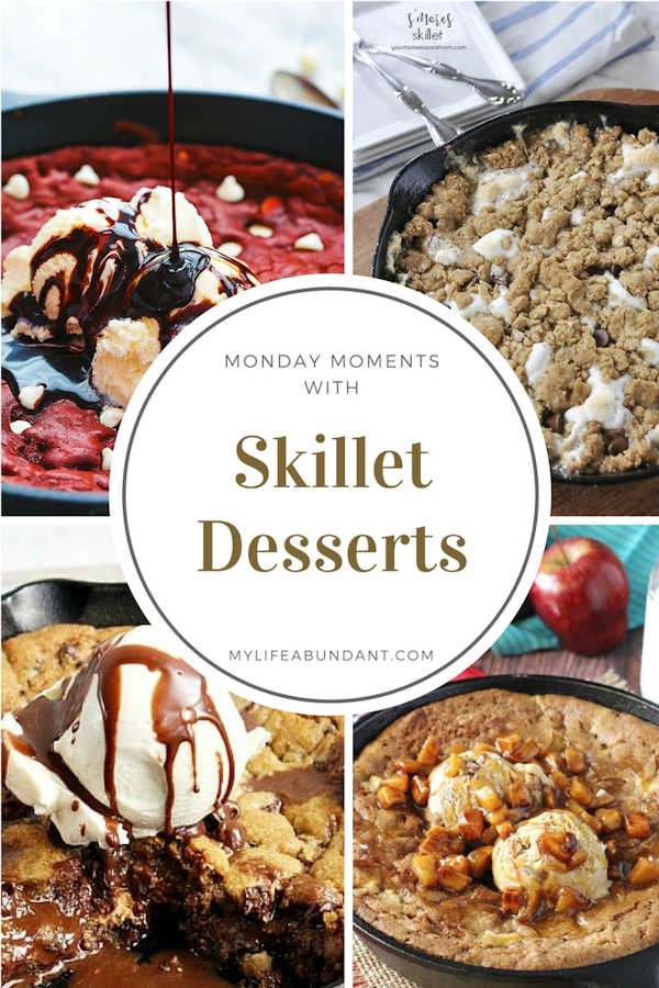 Grab your cast iron skillet and check out these recipes to make your next dessert with. I'm sure all of these would be huge hits.