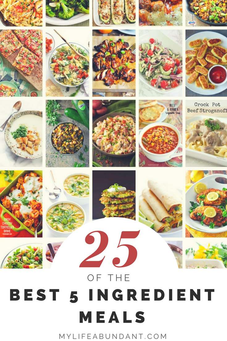 25 of the Best 5 Ingredient Meals - My Life Abundant