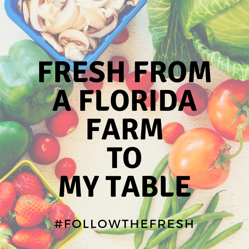 #FollowTheFresh emblem on fresh from Florida produce at your local store grown by our local farmers. Only the freshest for my table. #ad #IC