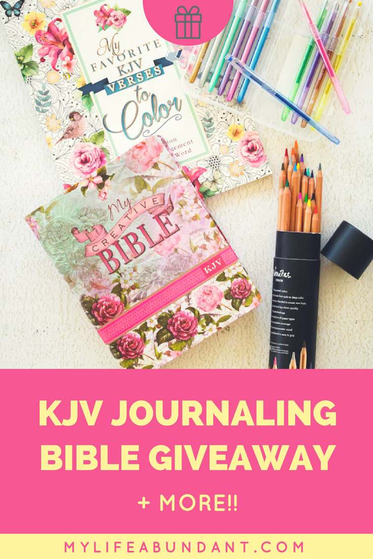 Come and join the KJV Journaling Bible Giveaway and so much more in this package. Its a great way to start your bible journal.