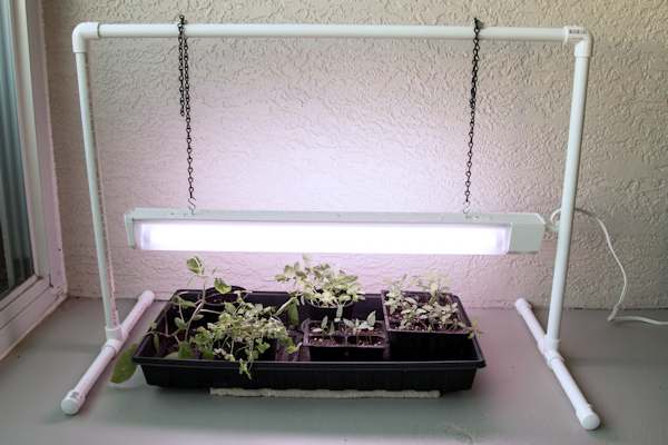 How to Make a PVC Garden Grow Light | My Life Abundant