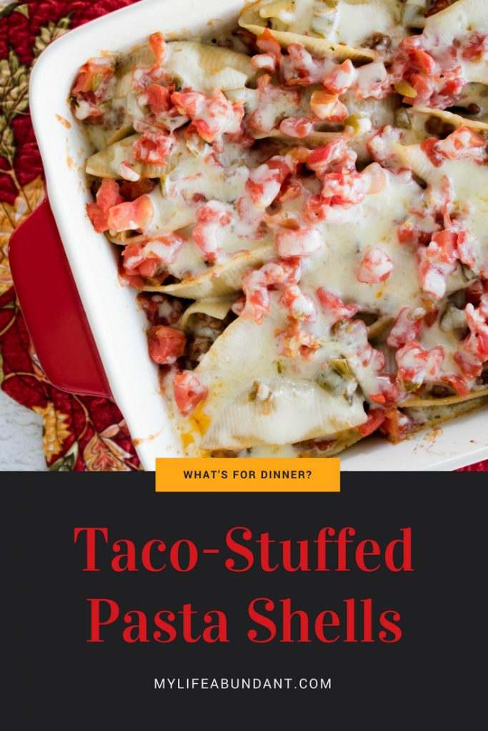 Looking for an easy South of the Border flavor in your next casserole? How about Taco Stuffed Pasta Shells? The whole family will enjoy this dish.