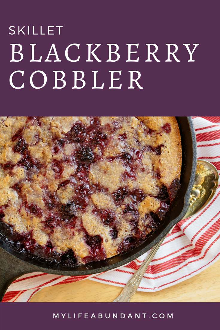 Easy Cast Iron Berry Cobbler - Homemade Home