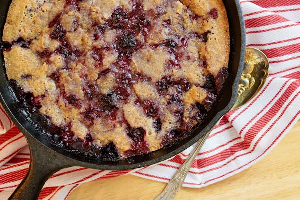 Skillet Blackberry Cobbler - My Life Abundant