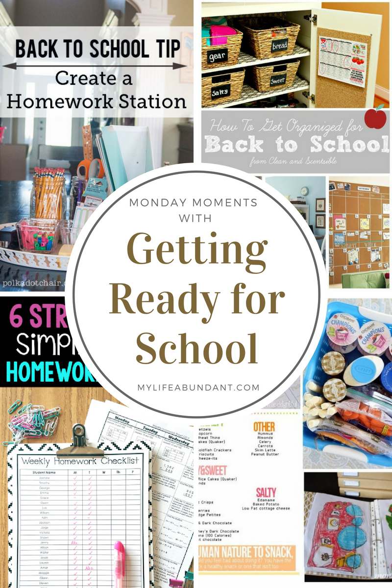 A few ways to get organized, pack lunch boxes, help with homework and a clever homework station for school this year.